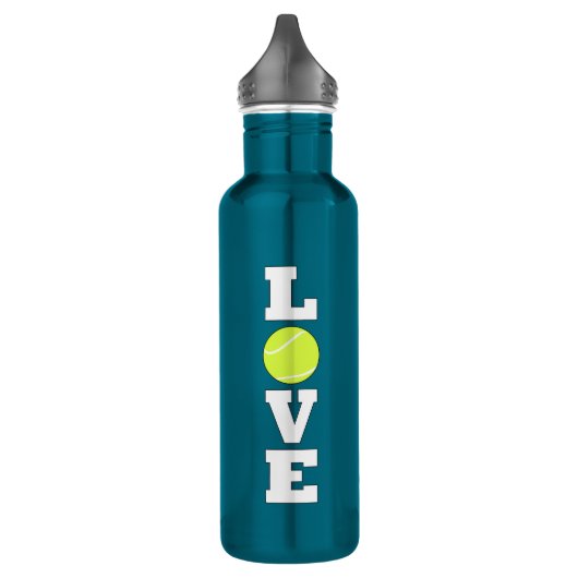 Verticale Tennis LOVE Tennis Player of Coach Sport Waterfles (Links)