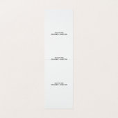 VERTICALE TENT VOUD AANGEPAST. Dubbel visitekaartj Visitekaartje (Binnenkant ongevouwen)