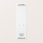 Verticale tentaart met Afbeelding onderaan Visitekaartje (Buitenkant ongevouwen)