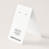 Verticale tentaart met Afbeelding onderaan Visitekaartje (Voorkant)