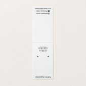 Verticale tentaart met Logo bovenaan Visitekaartje (Buitenkant ongevouwen)