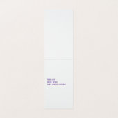 Verticale tentent van Retro Barber Badge Visitekaartje (Binnenkant ongevouwen)