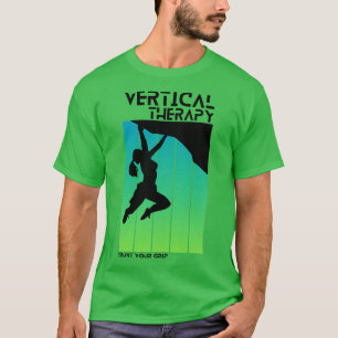 Verticale therapie Vertrouw je grip Vrouw Klimmers T-shirt
