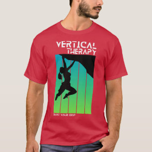 Verticale therapie Vertrouw je grip Vrouw Klimmers T-shirt