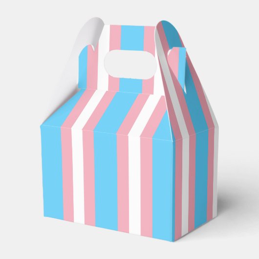 Verticale transgender Pride vlag Bedankdoosjes (Achterkant)