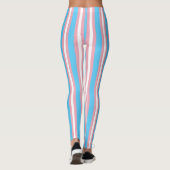 Verticale transgender Pride vlag Leggings (Achterkant)