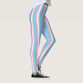 Verticale transgender Pride vlag Leggings (Rechts)