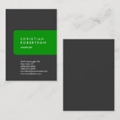 Verticale trendy chubby aangepast visitekaartje (Voorkant / Achterkant)