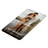 Verticale uitloping gewoon gehuwde huwelijksfoto magneet (Linkerzijde)