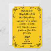 Verticale uitnodiging voor Spaanse Souvenirs Corne (Achterkant)