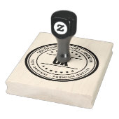 Verticale UK Naam Tekst Gedrukte Verpakking Kobalt Rubberstempel (Stempel)