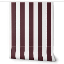 Verticale verbrande burgundy en witte gestreepte p