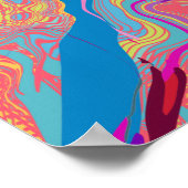 VERTICALE VERTICALE BEZIER GLITCH 02 POSTER (Hoek)