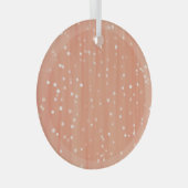 Verticale Vintage: Abstracte lijnachtergrond. Glas Ornament (Voorkant Rechts)