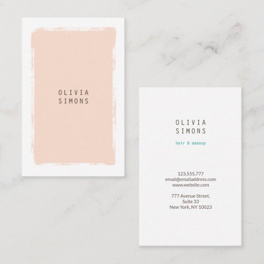 Verticale Visitekaartjes (Voorkant / Achterkant)