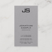 Verticale Visitekaartjes Moderne monogram Sjabloon (Achterkant)