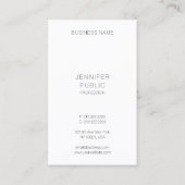 Verticale Visitekaartjes Verlegant, eenvoudig (Achterkant)