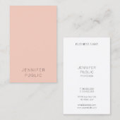 Verticale Visitekaartjes Verlegant, eenvoudig (Voorkant / Achterkant)