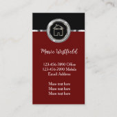 Verticale Visitekaartjes voor classy Realtor (Voorkant)