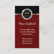 Verticale Visitekaartjes voor classy Realtor