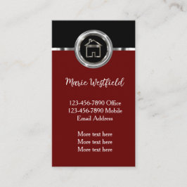 Verticale Visitekaartjes voor classy Realtor