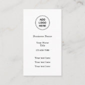 Verticale Visitekaartjes voor zakelijke Logo (Voorkant)