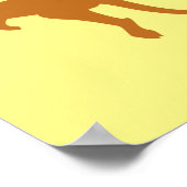 verticale vlag van kangaroo australia poster (Hoek)