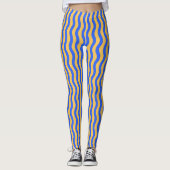 Verticale Wavy Stripes Leggings (Voorkant)