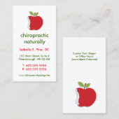 Verticale wervelkolom/Apple-Visitekaartjes Visitekaartje (Voorkant / Achterkant)