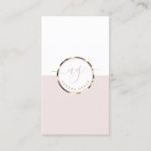 Verticale witgouden genade visitekaartje (Voorkant)