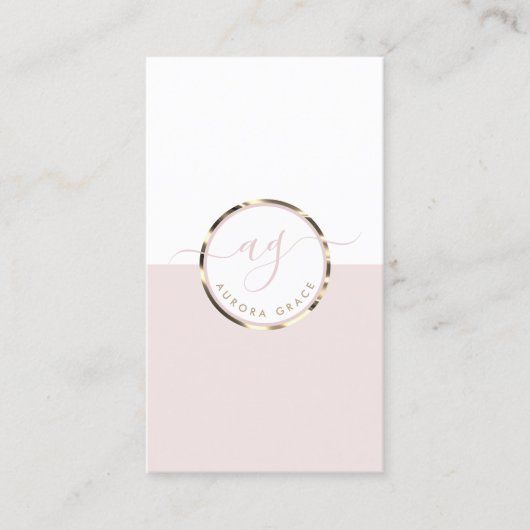 Verticale witgouden genade visitekaartje (Voorkant)