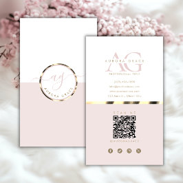 Verticale witgouden genade visitekaartje