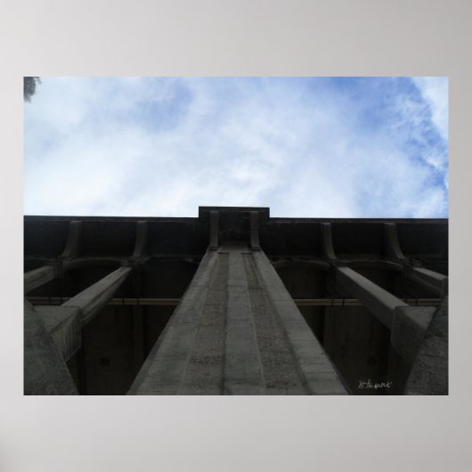 Verticale zicht op de Colorado Street Bridge Poster (Voorkant)
