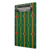 Verticale Zigzaglijnen Green Digital Paper-72729 Mini Klembord (Angled2)