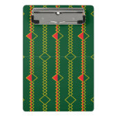 Verticale Zigzaglijnen Green Digital Paper-72729 Mini Klembord (Voorkant)