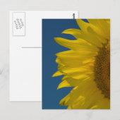 Verticale zonnebloem briefkaart (Voorkant / Achterkant)