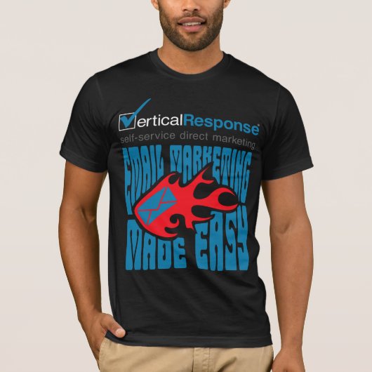 VerticalResponse Fillmore op zwart - Mannen T-shirt (Voorkant)