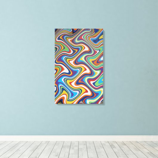 Verticle tapijt Abstract 6, 2018 | SVP-Afbeeldinge Canvas Afdruk (Insitu (Houten vloer))