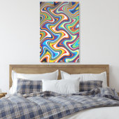 Verticle tapijt Abstract 6, 2018 | SVP-Afbeeldinge Canvas Afdruk (Insitu (Slaapkamer))