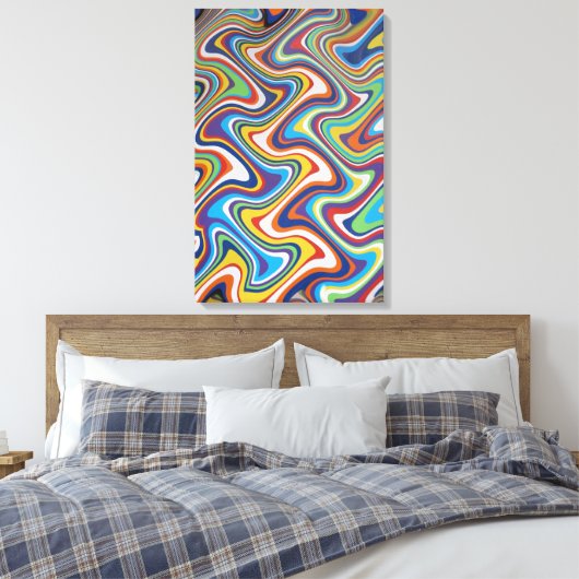 Verticle tapijt Abstract 6, 2018 | SVP-Afbeeldinge Canvas Afdruk (Insitu (Slaapkamer))