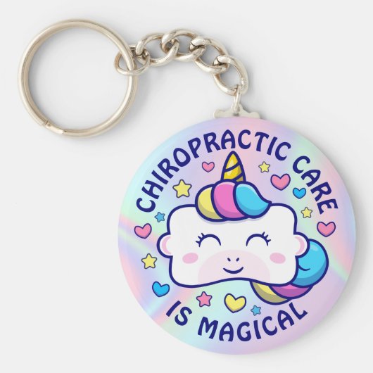 Verticorn™ Chiropractic Care is Magical Care Sleutelhanger (Voorkant)