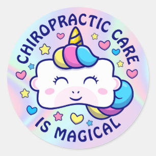 Verticorn™ Chiropractic Care is Magical Kinder Ronde Sticker