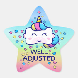 Verticorn™ goed aangepaste Kinderen met chiroprakt Ster Sticker