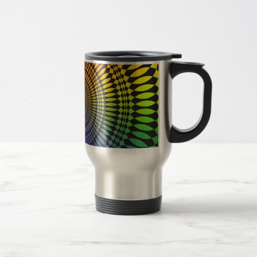 Vertigo: Abstract ontwerp: Travel Mug Reisbeker (Rechts)