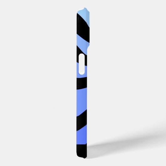 Vertigo - Zwart en Blauw - Gepersonaliseerd Case-Mate iPhone Case (Achterkant / Rechts)