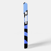 Vertigo - Zwart en Blauw - Gepersonaliseerd Case-Mate iPhone Case (Achterkant / Links)