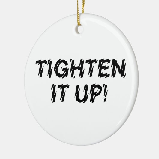 VERTIJD HET! KERAMISCH ORNAMENT (Links)