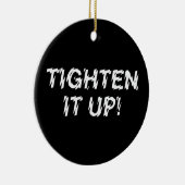 VERTIJD HET! KERAMISCH ORNAMENT (Rechts)