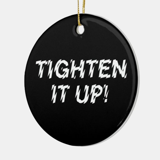 VERTIJD HET! KERAMISCH ORNAMENT (Links)