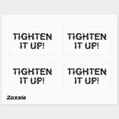 VERTIJD HET! RECHTHOEKIGE STICKER (Vel)